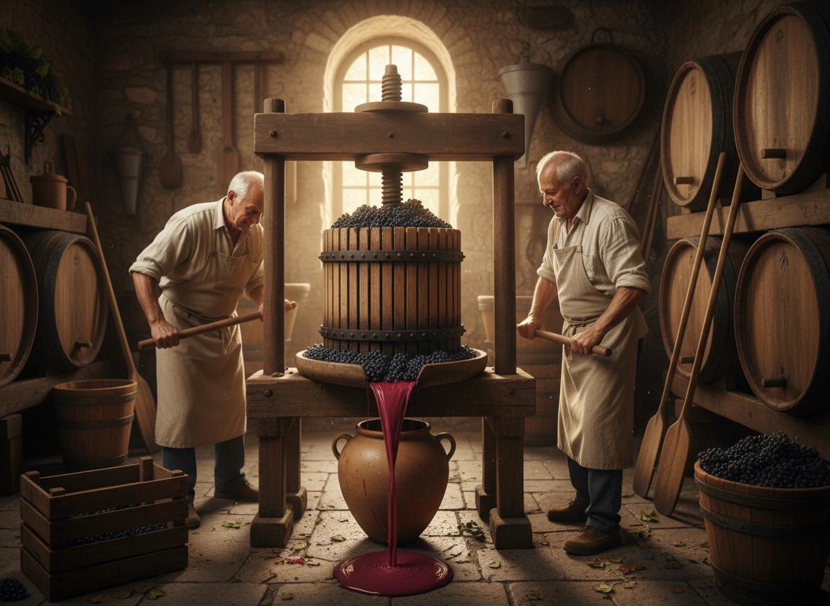 Processo de vinificação